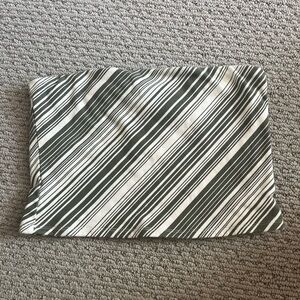 Forever 21 Olive and White Striped Top